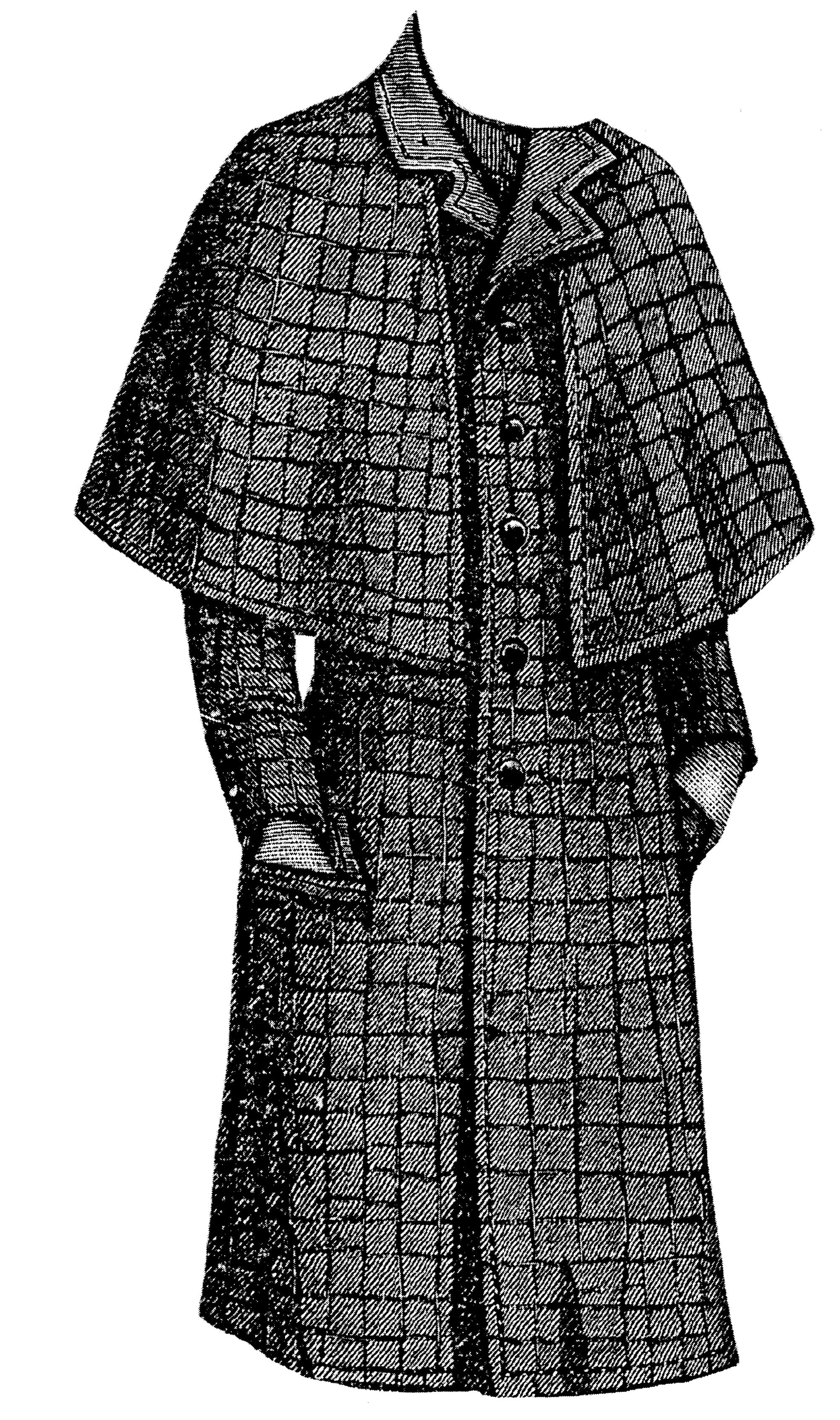 Sewing Pattern: 1891 Cape Overcoat for Boy 10-12 Years Pattern