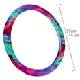thumbnail image 4 of Tie Dye 14.5 Inch Printing PVC Leather Car Wheel Cover Auto Accessories, 4 of 6