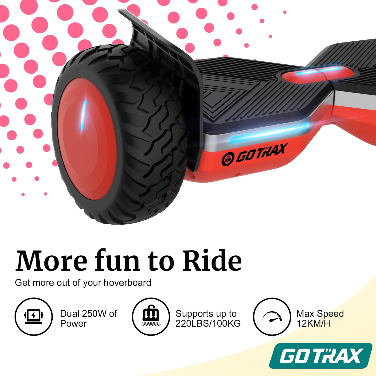 GOTRAX SRX PRO 8.5 Bluetooth Hoverboard UL 2272 Certified Off Road Hover Board Walmart