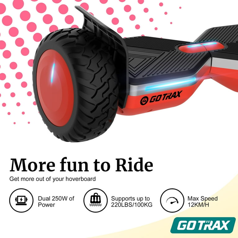 GOTRAX SRX PRO 8.5 Bluetooth Hoverboard UL 2272 Certified Off Road Hover Board