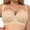 Beige01, variant on Daily Five Row Bra for Women Underwire Deep V Push-up Anti-Sagging Smooth C Cup Solid Natural Bust 3 Pack