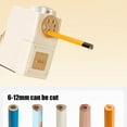 thumbnail image 4 of Heavy-Duty Hand Crank Pencil Sharpener | Wide 6-12mm Hole for Standard Pencils | Triangular/Hexagonal/Art Pencils | Non-Slip Base | Black or White | Artist & Student Use, 4 of 6