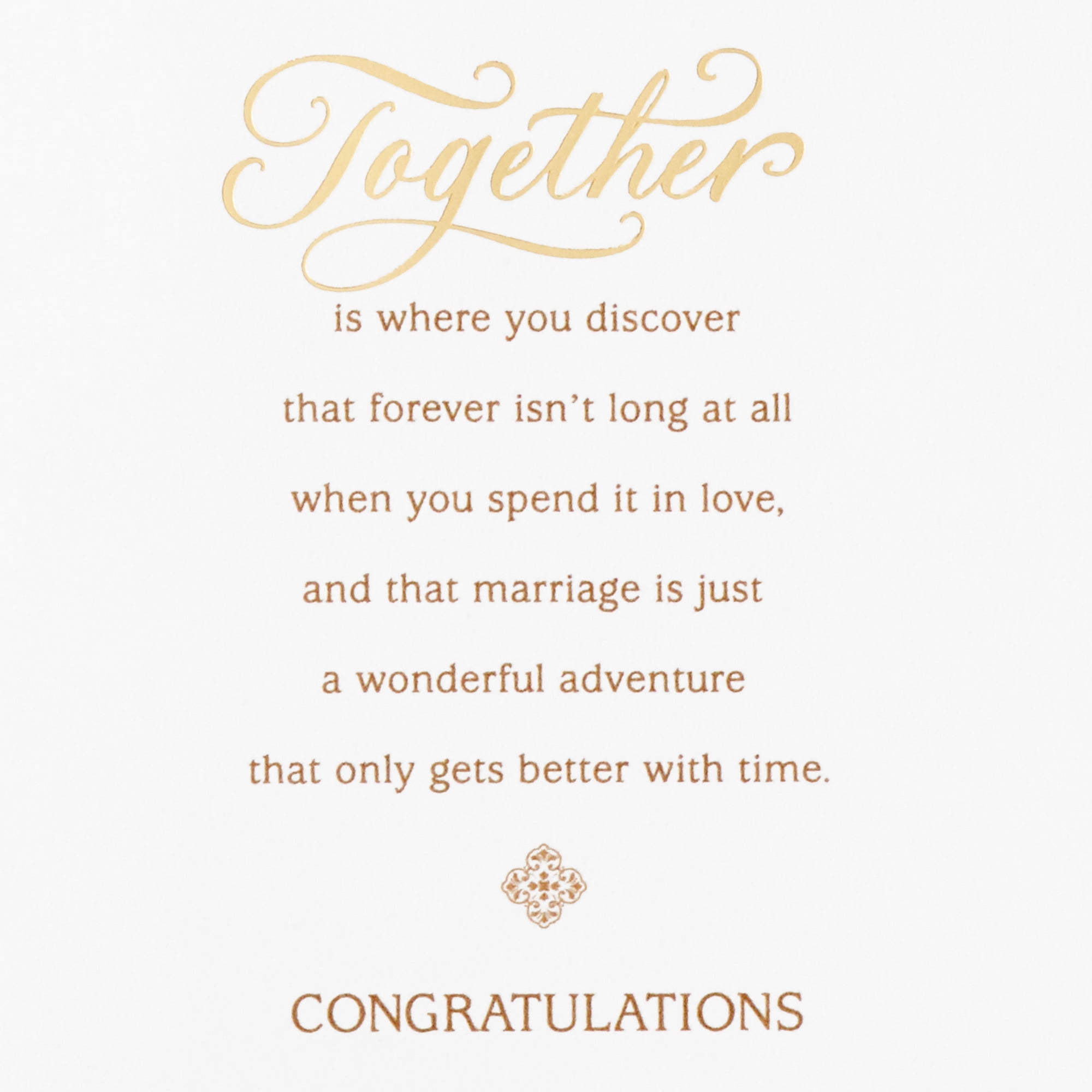 Hallmark Mahogany Wedding Card (Together is Where You Belong)