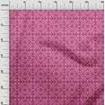 thumbnail image 3 of oneOone Cotton Jersey Fuschia Pink Fabric Asian Floral Block Dress Material Fabric Print Fabric By The Yard 58 Inch Wide, 3 of 4