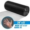thumbnail image 2 of Fencer Wire Vinyl Coated 19 Gauge Welded Fence Wire Roll, Mesh Size 1/2-Inch x 1/2-Inch, Black Garden Fencing Wire Grid Hardware Cloth, Poultry Chicken Fence Rolls, Multiple Use for Home Improvement, 2 of 9
