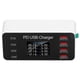 thumbnail image 3 of Cargador USB de escritorio 8 puertos PD 30W pantalla digital estación de carga USB para teléfono tableta 100-240V enchufe de EE. UU., 3 of 5