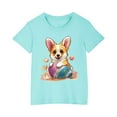 thumbnail image 4 of Jamicy Graphic Tees Kids 2025 New Summer Wear Toddler Kids Boys Girls Cotton Easter Day T-Shirt Fashion Cute Round Neck Print Tee Short Sleeve Top, 4 of 4