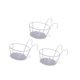 thumbnail image 4 of 3x Cestas colgantes para macetas sobre riel, soporte para macetas, riel colgante redondo Blanco, 4 of 9