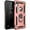 Pink, variant on Entronix Heavy Duty Case Designed for iPhone XR, Rotating Ring Protective Cover, Black