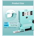 thumbnail image 3 of CZCPP-remplacement pour DYMO Label Maker Recharges D1 Label Tape Clear 45010 S0720500 Compatible avec DYMO LabelManager 160 280 360D 450 210D Colorpop Label Maker, 1/2 Pouce x 23 Pieds Lot de 5 Noir sur Transparent, 3 of 4