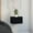 Black, variant on Floating End Table with Drawer / Convenient Storage for Small Spaces