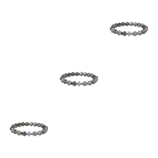 Decodeary Gifts Unisex Bracelets With Exquisite Beads For Loved Ones Easy Matching stripe 3Set