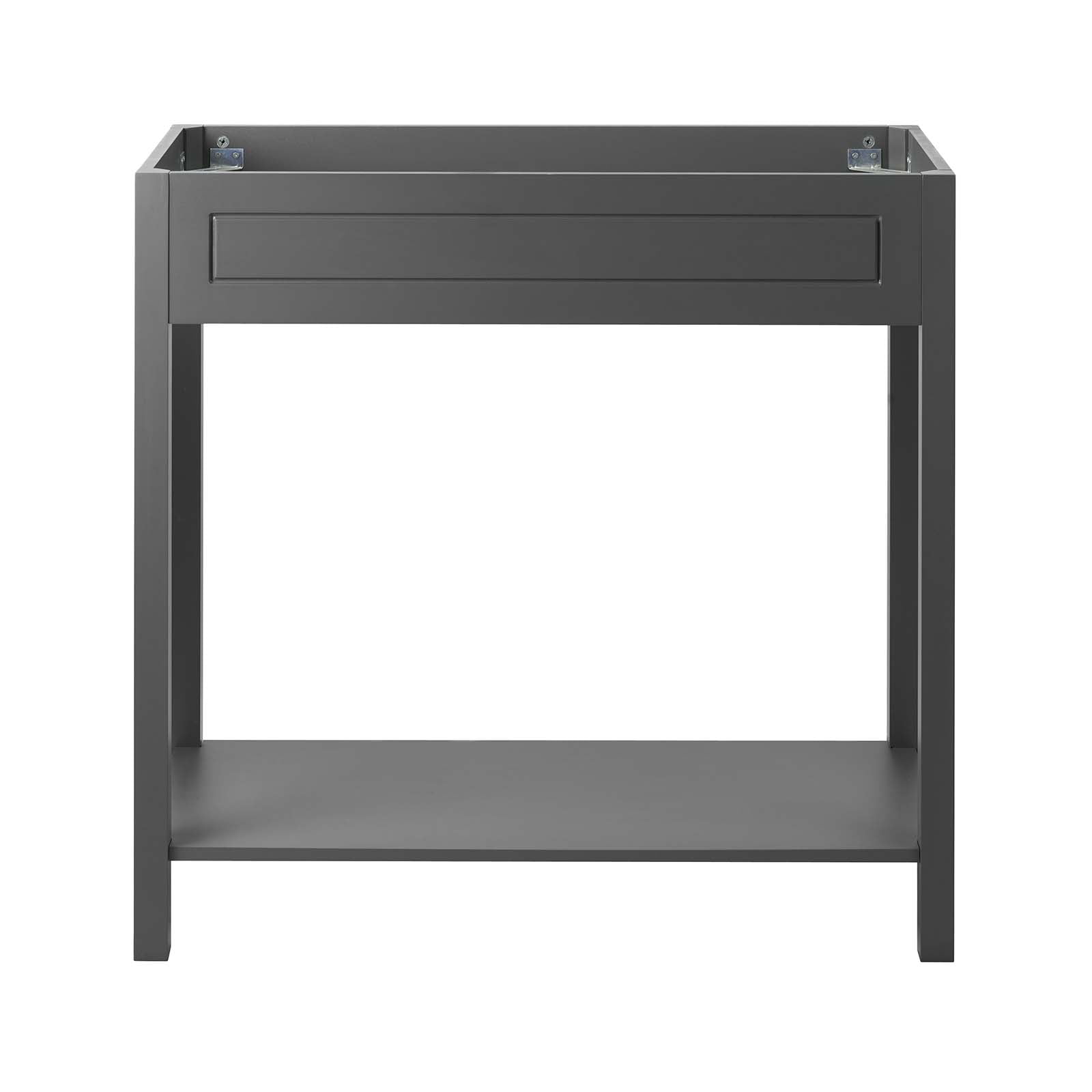 Modway Altura 36" Bathroom Vanity Cabinet (Sink Basin Not Included) in Gray