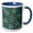 Blue/White, variant on 3drose, Abstract Blue, Purple, and Green Flower Star, 11oz Mug