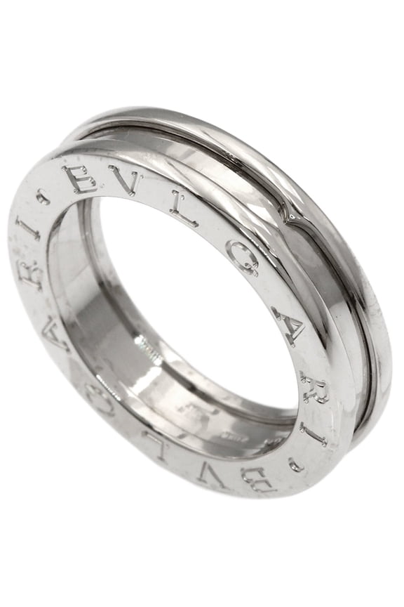 Pre-Owned BVLGARI B-zero1 1-band #50 Ring, 18K White Gold, Women's.