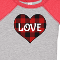 thumbnail image 4 of Inktastic Valentine Buffalo Plaid Love Boys or Girls Baby Bodysuit, 4 of 5