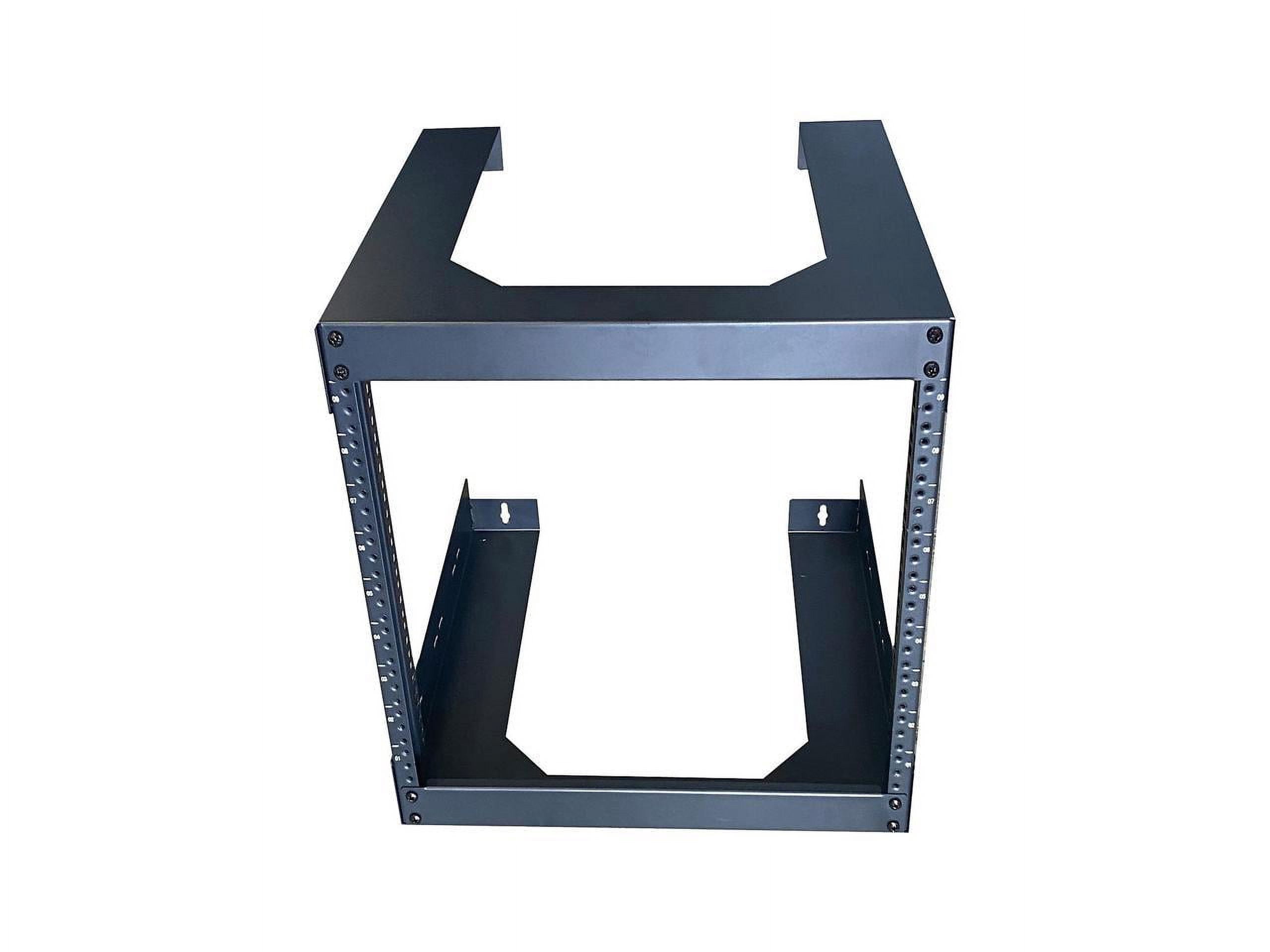 4XEM 12U 18" Deep Wall Mount for Switches and Rackmount Networking Equipment- Black (4xopenwall12ud)
