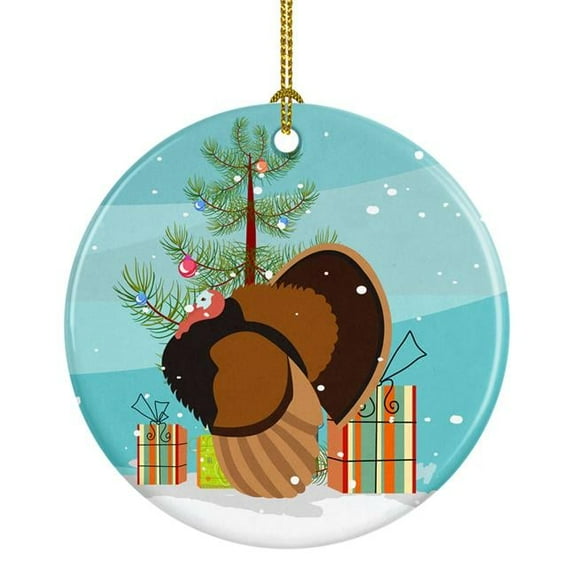 Carolines Treasures BB9353CO1 Bronze Turkey Christmas Ceramic Ornament