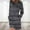 Dark Gray, variant on Kiplyki Women's Long Sleeve Fall Dress Print Round-Neck Ladies Holiday Outing Long Dress