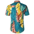 thumbnail image 2 of Leutsin Chemise Décontractée Imprimée à Manches Courtes pour Hommes, Chemise Hawaïenne, 2 of 4