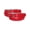 Red, variant on CTM® Leather 1 1/8 Inch Dress Belt (Pack of 2) (Women's)