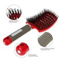 thumbnail image 3 of Peine para Masaje Del Cuero Cabelludo Cerdas Cepillo Pelo Rizado Herramientas (+) Rojo Y Blanco, 3 of 6