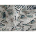 thumbnail image 3 of Ambesonne Bohemian Quilted Coverlet 2 Pcs, Feather Look Leaves Print, Twin Size, Warm Taupe Teal and Blue, 3 of 4