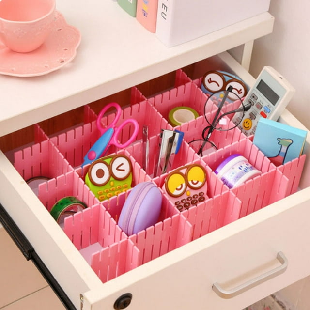 Drawer Dividers, 2 Size Durable Adjustable Drawer Organizer, Reliable For Home Office Student School
