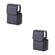 thumbnail image 4 of Toystoory Caja de cigarrillos ligera y portátil de PU con estuche para tarjetas de visita, fácil de cerrar y abrir, buenos regalos, color negro Negro liso 2Conjunto, 4 of 6