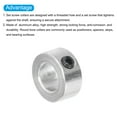 thumbnail image 4 of Shaft Collar 5/16" Bore Aluminum Alloy Clamping Collar with M4 Screws and Wrench Set for CNC Parts Silver, 4 of 5