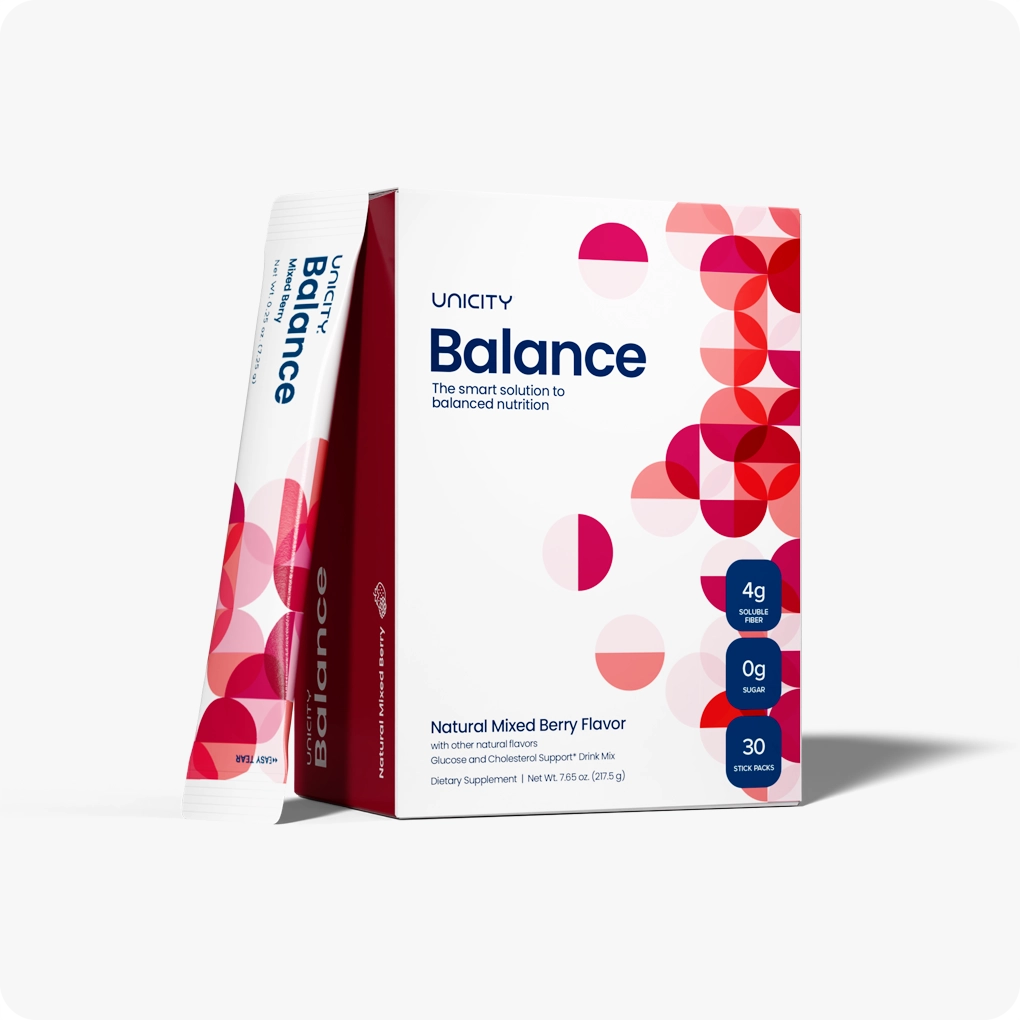 nicity Balance Drink Mix Duo Pack, Mixed Berry & Orange, 60 Sachets Total (2 Boxes x 30), Fiber Drink Mix Powder, Low Calorie Daily Beverage, Travel Friendly Sachets for Men & Women