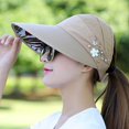thumbnail image 1 of Foldable Sunscreen Hat Wide Brim Sun Visor Women's Summer Capss, 1 of 8