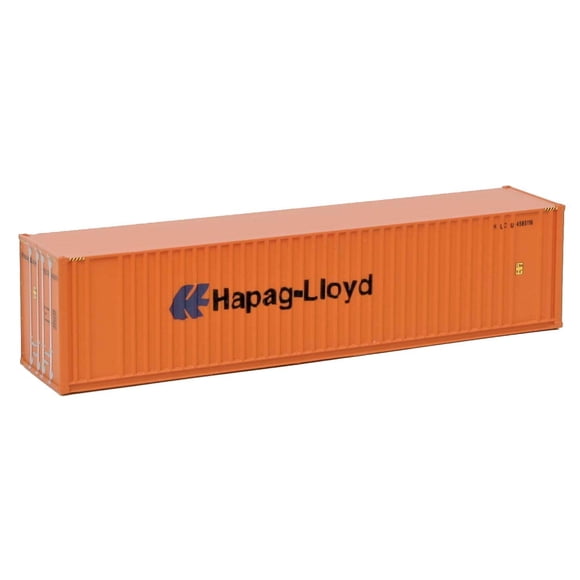 Walthers SceneMaster N Modelo a escala de Hapag Lloyd 40' Hi Cube Contenedor lateral acanalado 949-8804