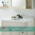 thumbnail image 5 of PARLOS 2 Handles Bathroom Faucet with Metal Pop-up Drain and Faucet Supply Lines, Oil Rubbed Bronze, 5 of 8