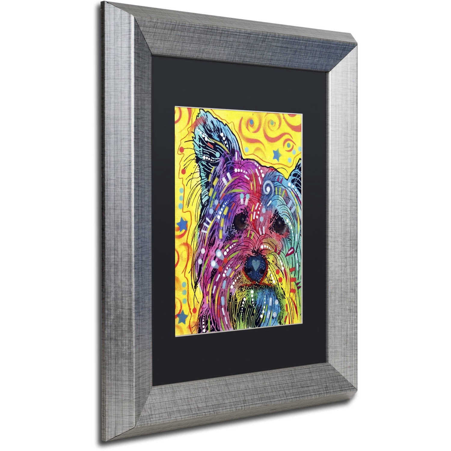 Trademark Fine Art "York I" Canvas Art by Dean Russo, Black Matte, Silver Frame