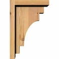 thumbnail image 3 of 5 1/2"W x 8"D x 12"H Mediterranean Smooth Corbel w/Backplate, Western Red Cedar, 3 of 9