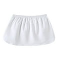 thumbnail image 3 of Jupe Mini Ajustable pour Femmes, Demi-Longueur, Ourlet, Demi-Slips, Faux Hauts Noirs à Rayures Verticales L, 3 of 4