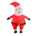 thumbnail image 2 of Adult Inflatable Santa Claus Blow Up Costume Inflatable Christmas Suit for Party Outdoor Decoration, 2 of 7