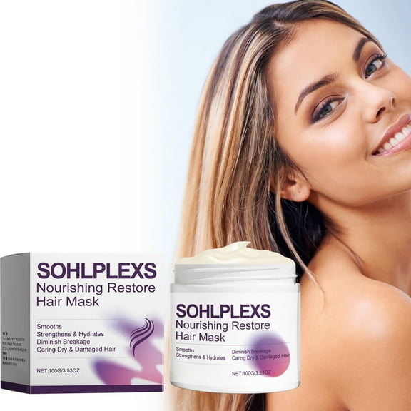 Dry Damaged Hair Lotion Deep Conditioning For Frizzy & Damaged Moisturizer With B3 B5 B7 C & E Vegan 1pc