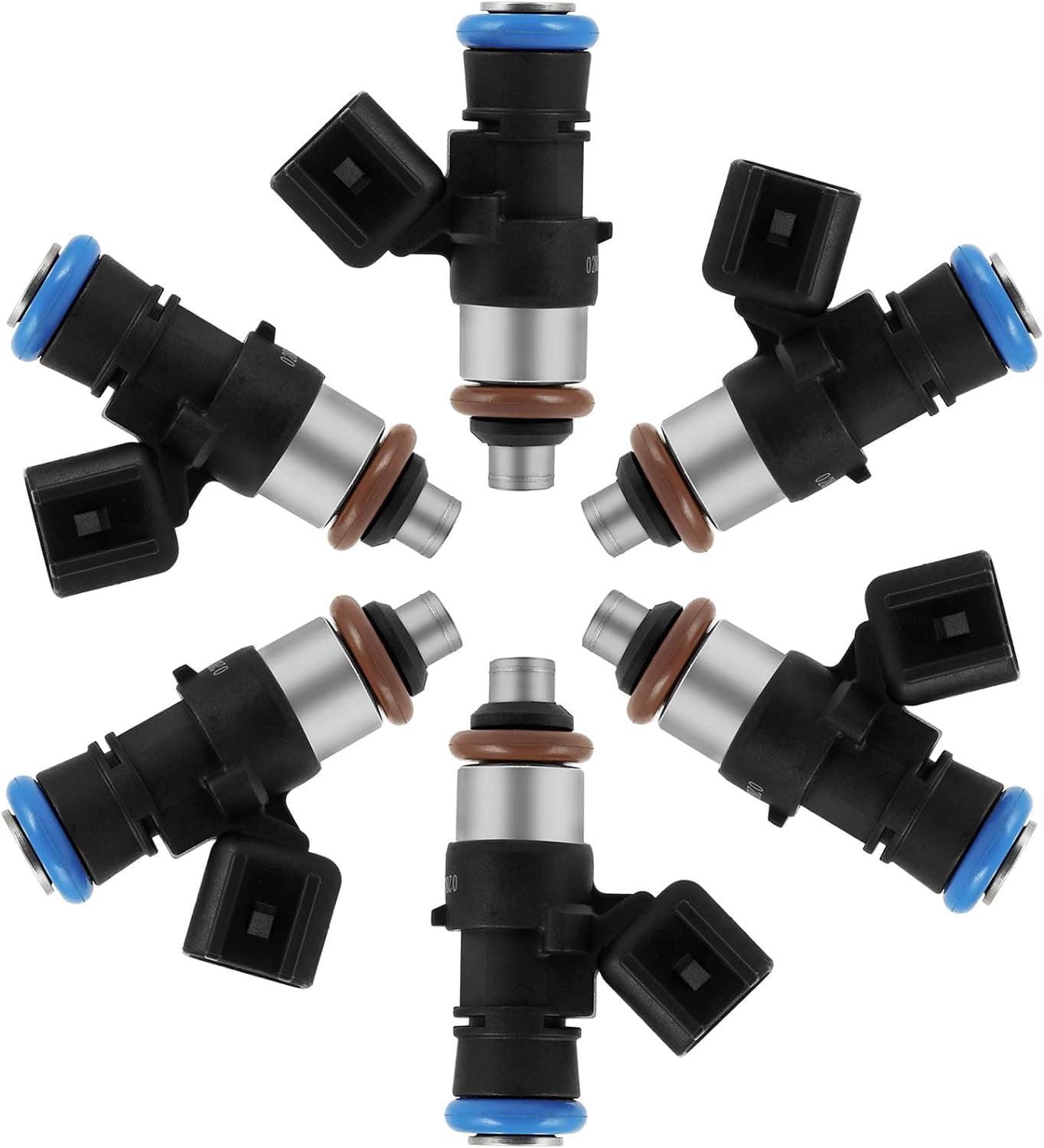 AURUS OEM Fuel Injectors Set of 6 – 280158191 for 2011–2017 Ford Edge 3.5L, 2017 Lincoln Continental 3.7L & 2015–2017 Transit-350 3.7L
