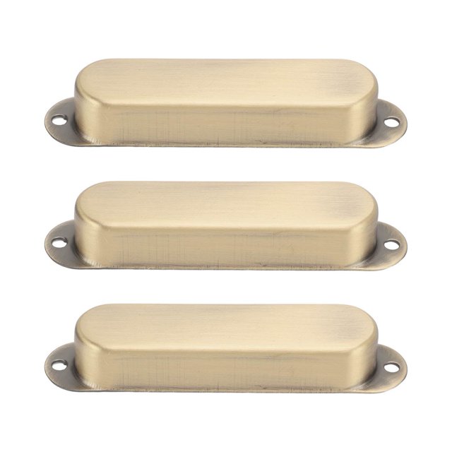 Guitar Pickup Cover, 3Pcs Copper Closed Shell Single Coil Pickup Covers Easy to Install Electric Guitar Single Coil Pickup Cover Guitar Musical Accessories for Electric Guitar