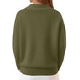 thumbnail image 5 of vigerkar Women's Sweaters Casual Long Sleeve Pullover V Neck Lightweight Sweatshirts Cute Blouse Tops (AG, XL), 5 of 6