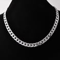 thumbnail image 4 of Men Necklace Minimalist Titanium Steel Role Cable Chain Necklace 19.6'' x 0.39'', 4 of 8