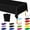 Black, variant on Disposable Plastic Tablecloth - 2 Pcs, 108 x 54 In/72 x 54 In, Waterproof Rectangular Picnic Table Cover for Outdoor & Indoor Parties