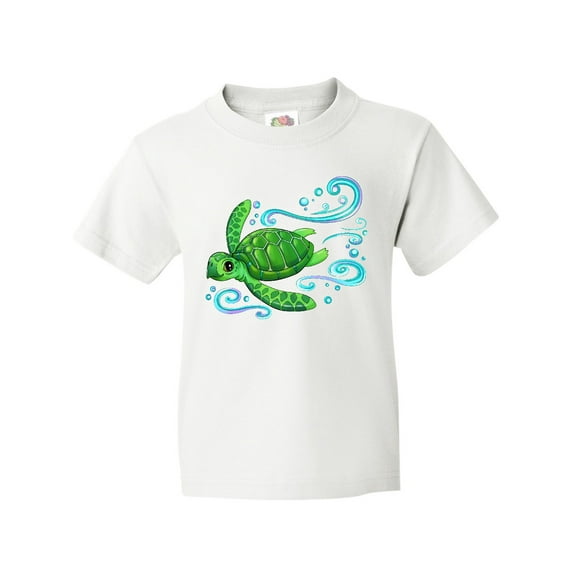 Inktastic Sea Turtle Swimming Youth T-Shirt