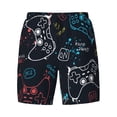 thumbnail image 4 of Lsque Mens Swim Trunks Joystick Gamepad Pattern - Bathing Suit Compression Liner - Beach Swim Shorts Swimwear - (S-3XL) - Stretch Quick Dry -XX-Large, 4 of 9