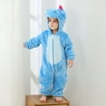 thumbnail image 5 of Tao Tao Toddler Christmas Outfits Unisex Baby Animal Clothes Romper Infant's Zip Up Hooded Jumpsuit One Piece for Kids Holiday Birthday Light Blue 6 Months, 5 of 9