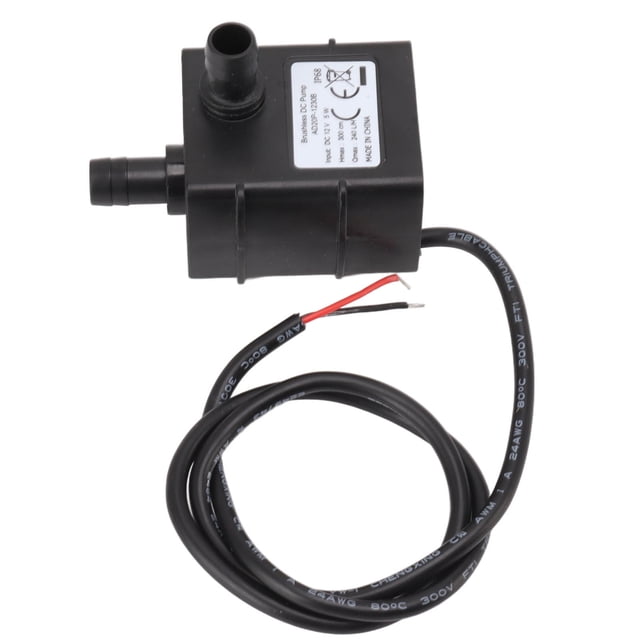 Mini bomba de agua sumergible, motor sin escobillas DC 12 V, bomba microcentrífuga, bomba de fuente sumergible sin escobillas, instalación sin esfuerzo Jadeshay A