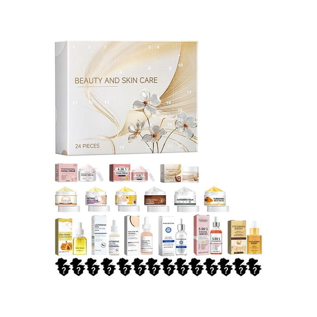 SGACAI Caja sorpresa de 24 cuadrículas para el cuidado de la piel y la belleza