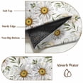 thumbnail image 6 of 6'x9' Area Rugs, White Daisies Indoor Outdoor Area Rug for Living Room Bedroom, Pastoral Farmhouse Botanical Flowers Leaf Washable Bathroom Rugs Kitchen Floor Carpet Mats Home Decor Aesthetic, 6 of 8